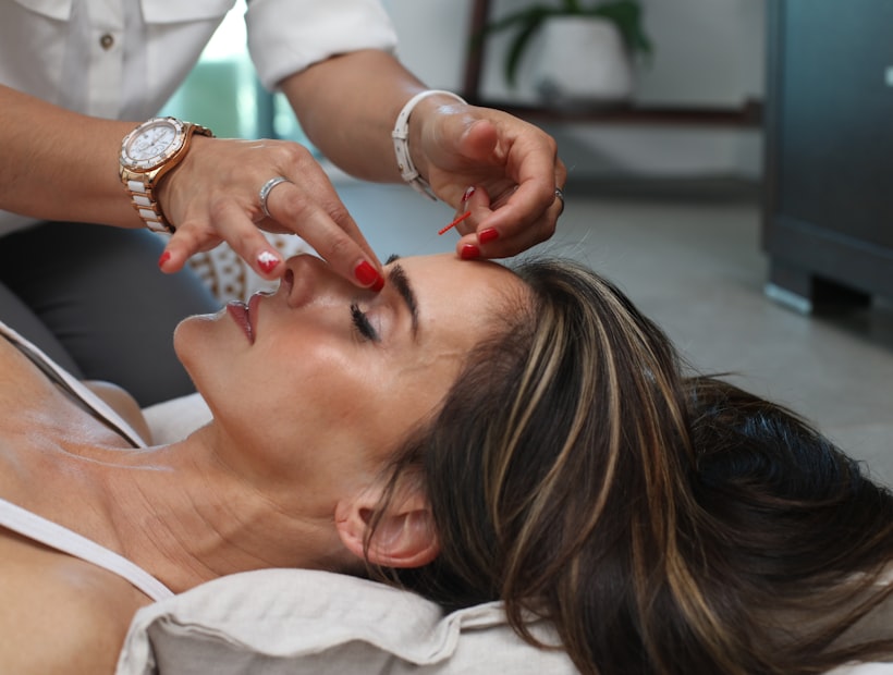 Soothing facial massage