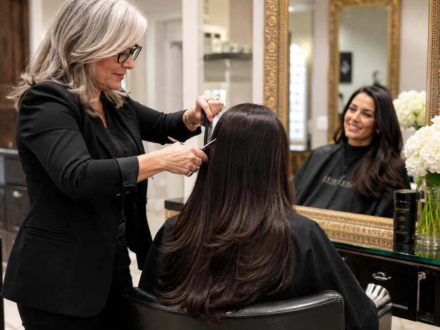 Hair cut and styling at Beauty Salon Beata